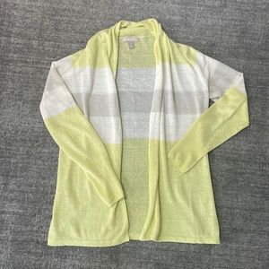 Banana Republic linen open cardigan sweater